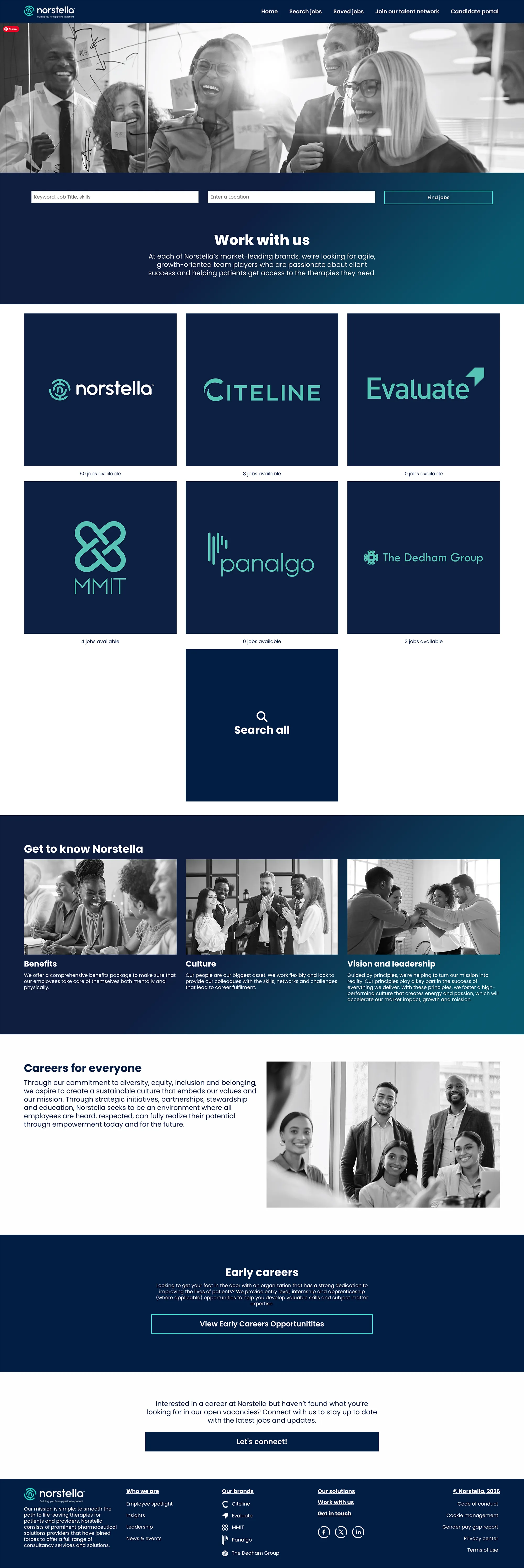 Norstelle Careers Homepage