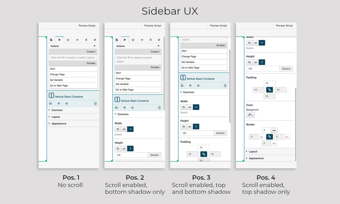 Script Editor Sidebar UX
